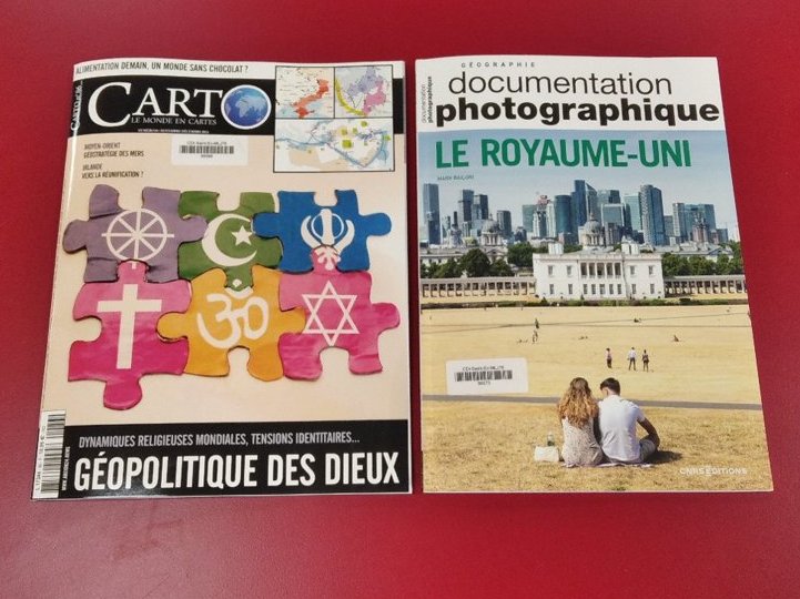 A lire au CDI 📰#presse 
👉Carto N°86
👉Documentation Photographique N°8162