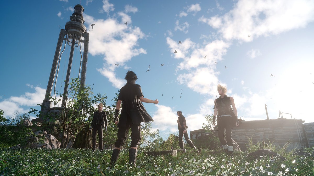 FinalFantasyJP's tweet photo. 今日は『ファイナルファンタジーXV』が2016年に発売された日クポ🎉

レガリアでの旅やバトルのほか、釣りや料理、写真撮影なども楽しめたクポ🎣📷🫕
みんなは何が思い出に残っているクポ？😊

https://t.co/a0KJliRWyn

#FF15 https://t.co/UMkEnP7Dkz