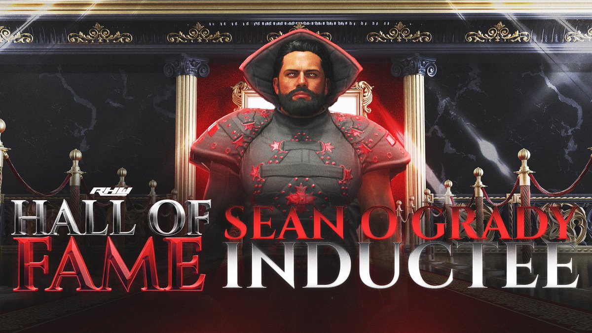 🎉 Breaking News! 🎉

RHW is proud to announce that Sean O’Grady has been officially inducted into the RHW Hall of Fame!

Debuting in late 2022, Sean O’Grady has built an extraordinary career, becoming one of the most accomplished and respected competitors in RHW history. A