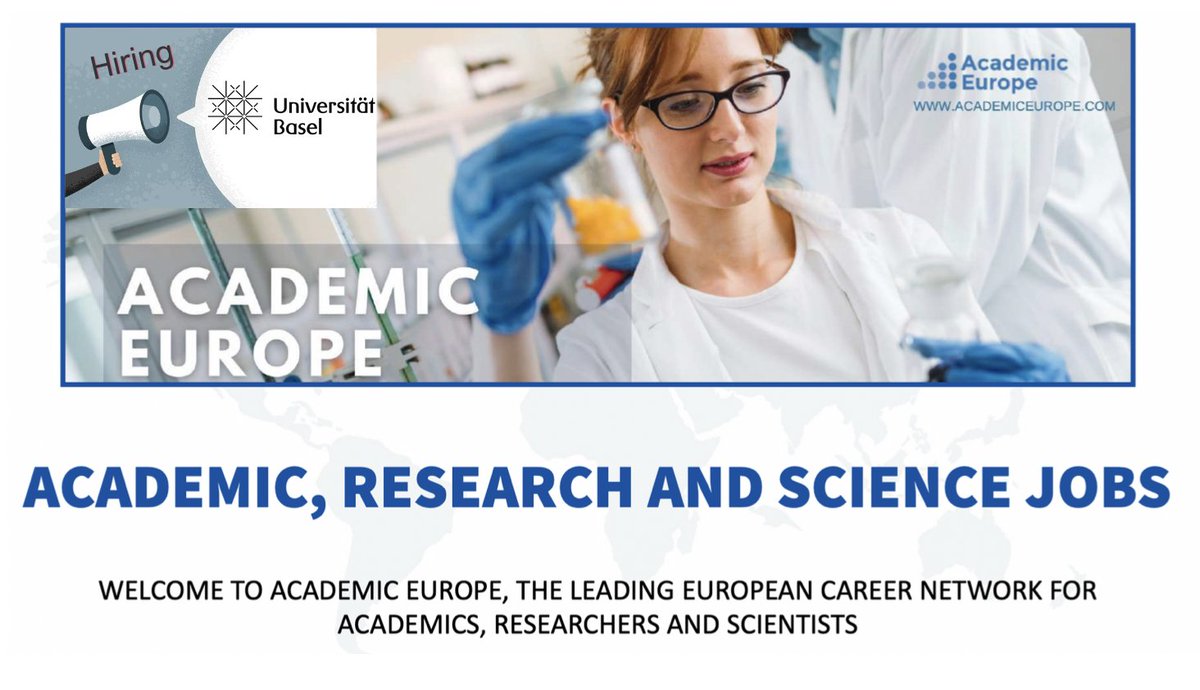 Academic_Europe's tweet image. Job - Alert 🚀 @UniBasel 

💊 POSTDOC POSITION IN CARDIOVASCULAR MOLECULAR IMAGING 100%

Deadline: Position is open until filled

Location: Switzerland, Basel

APPLY:
academiceurope.com/job/?id=6093

#Postdoc #CardiovascularImaging #Biomedicine #Biochemistry #LifeScience