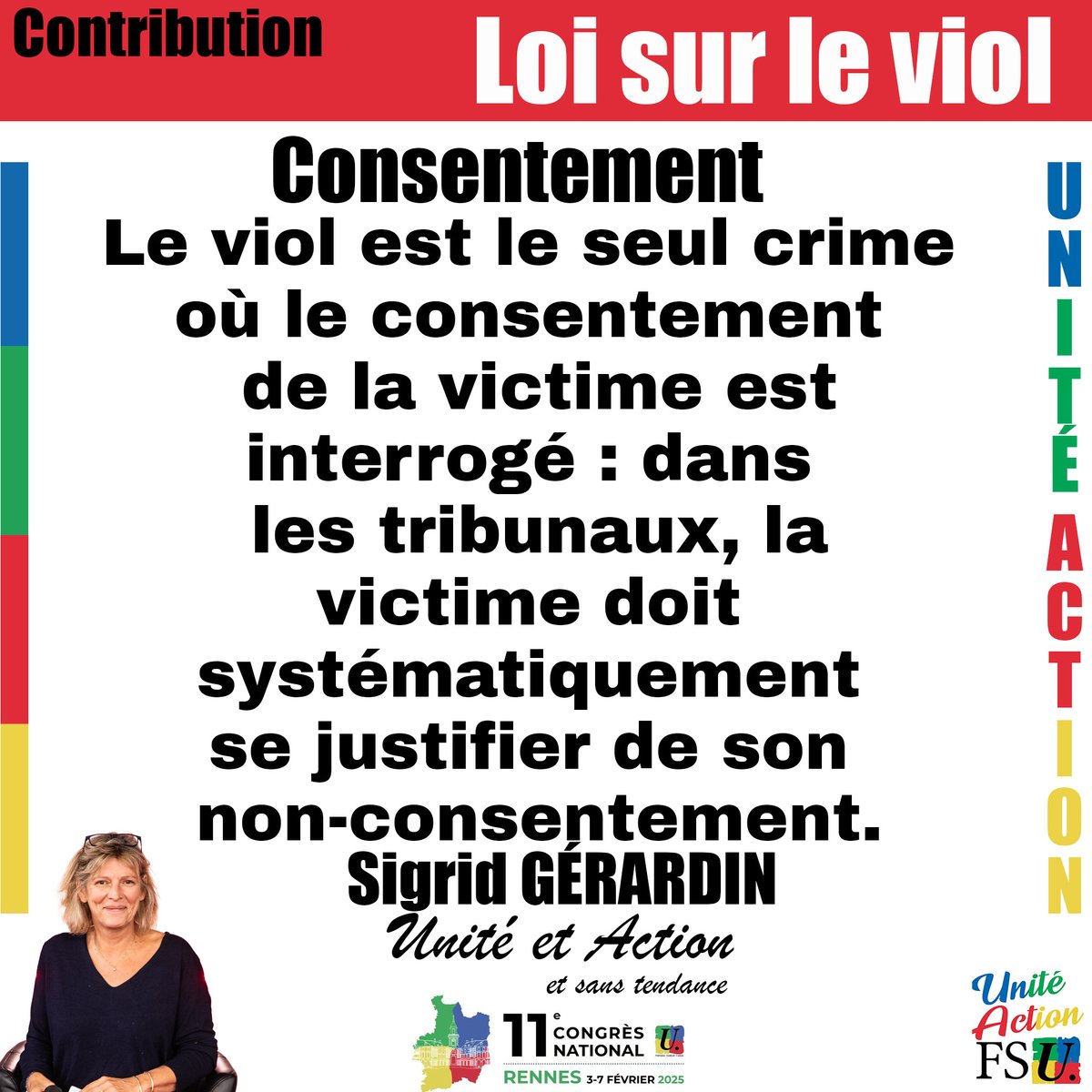 UniteActionFSU's tweet photo. #consentement #viol #femmes #justice https://t.co/ZFpzHjA1n6