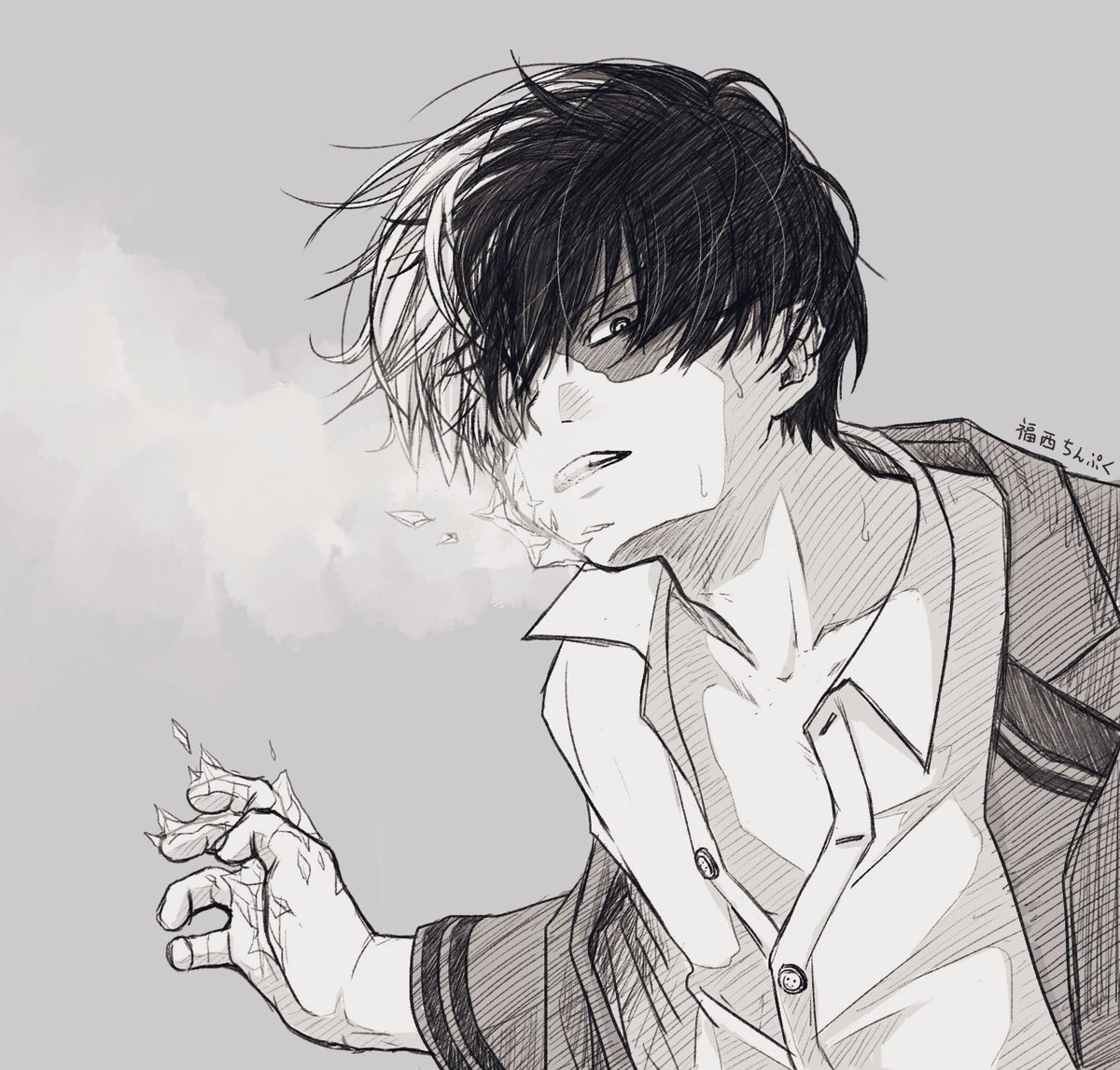 chinpuku_qo_op's tweet photo. 久しぶりのヒロアカ絵!
クラスにこんな爆イケ男子いてヤオモモちゃん以外惚れてないなんてどうかしている。
#tdrk くん https://t.co/yzUmzC9FVD