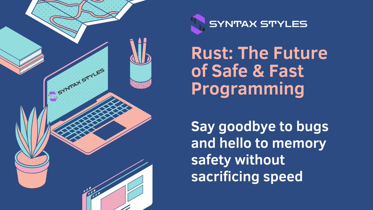 academy_syntax's tweet image. Whether you’re building a web app, a game engine, or embedded systems, Rust’s developer-friendly ecosystem ensures you can create robust and reliable software that scales effortlessly.
#RustLang #ProgrammingRevolution #BlazingFastCode #ZeroBugs #FutureOfCoding #LearnRust
