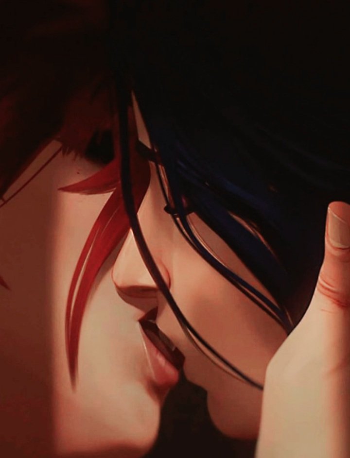 isthataduck12's tweet photo. Thank you fortiche animator for giving us caitvi tongue scene. #Arcane #caitvi https://t.co/yAO1FCbu5x