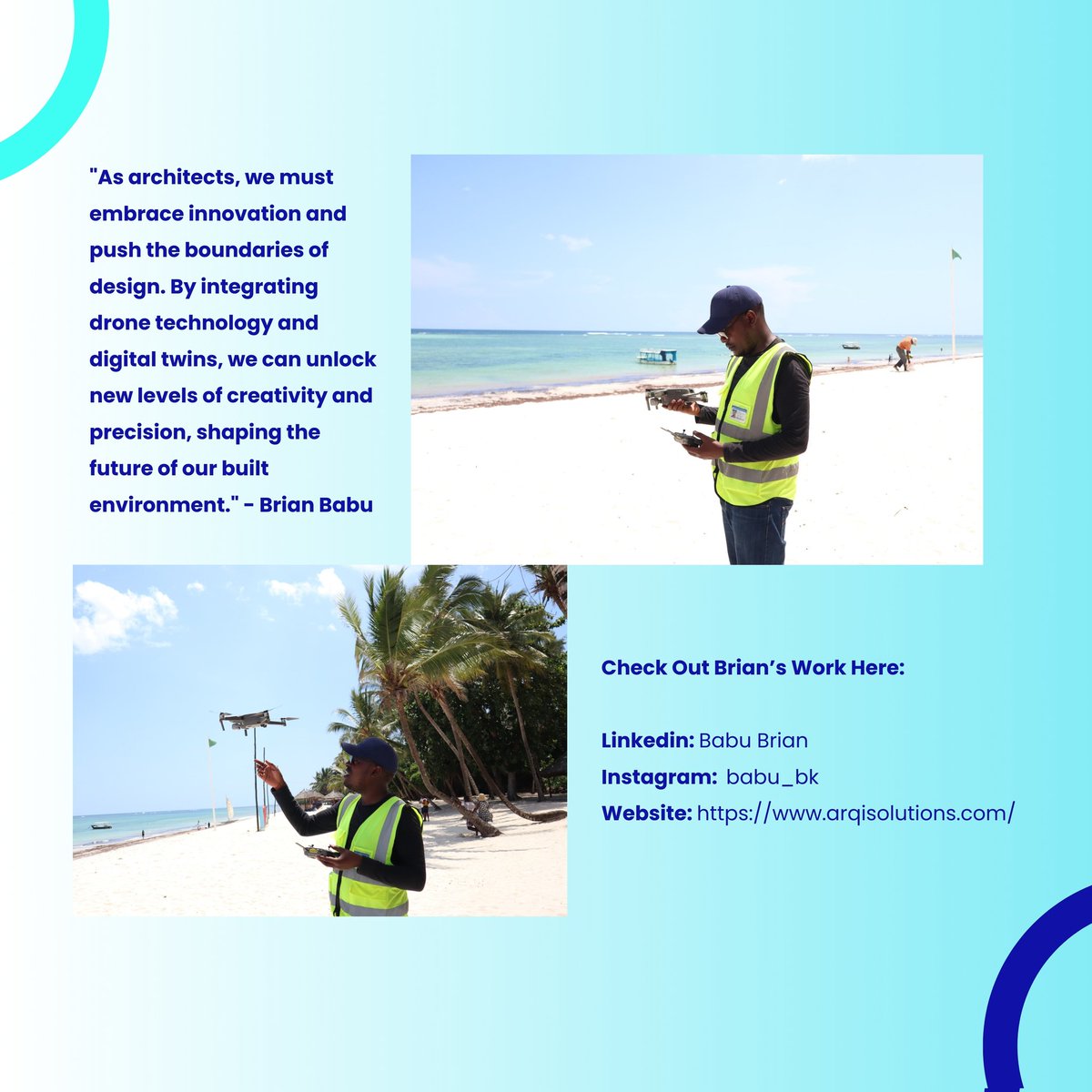 Brian Babu's journey shows how drone technology empowers architects to make data-driven decisions and shape the future of our cities.  
A true inspiration! 
#AlumniSpotlight #UrbanPlanning #BIM