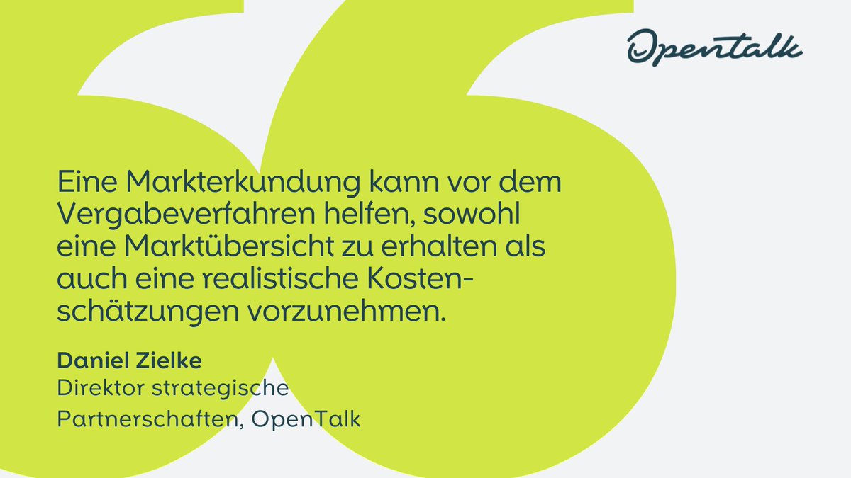 Welche praktischen Tipps gibt es für die Ausschreibung von Open Source-Software?
Mehr dazu in unserem Blogbeitrag „5 Fragen zur Vergabe von #OpenSourceSoftware in der öffentlichen Verwaltung“
👉 opentalk.eu/de/news/5-frag…

#Ausschreibungen #Vergabeverfahren #ITinVerwaltungen