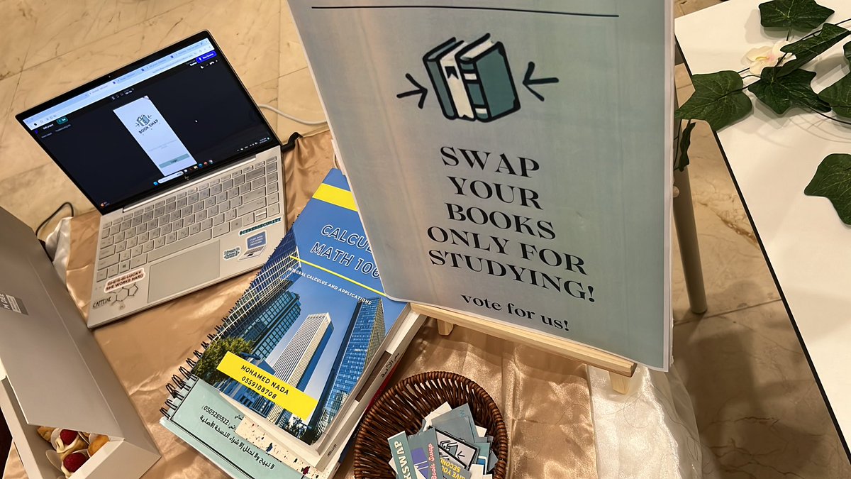 Sharefaah's tweet image. برنامج لتبادل وتأجير الكتب المستعملة لطلاب جامعة الملك سعود 👍🏼👏🏼🤣
#it_fair 
#ksu
#software_engineering course