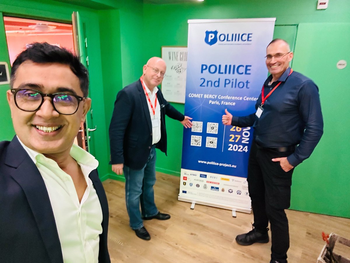 Privanova_'s tweet photo. Bonjour from Paris! 🇫🇷
@fhsahito from Privanova is attending the 2nd @PoliiiceEU Pilot in Paris on November 26th and 27th.
It's great to see Holger Nitsch and @HazzaniGideon again! 👋🏻
#POLIIICE #Privanova #Paris #Innovation #Policy https://t.co/o55G9HlEla