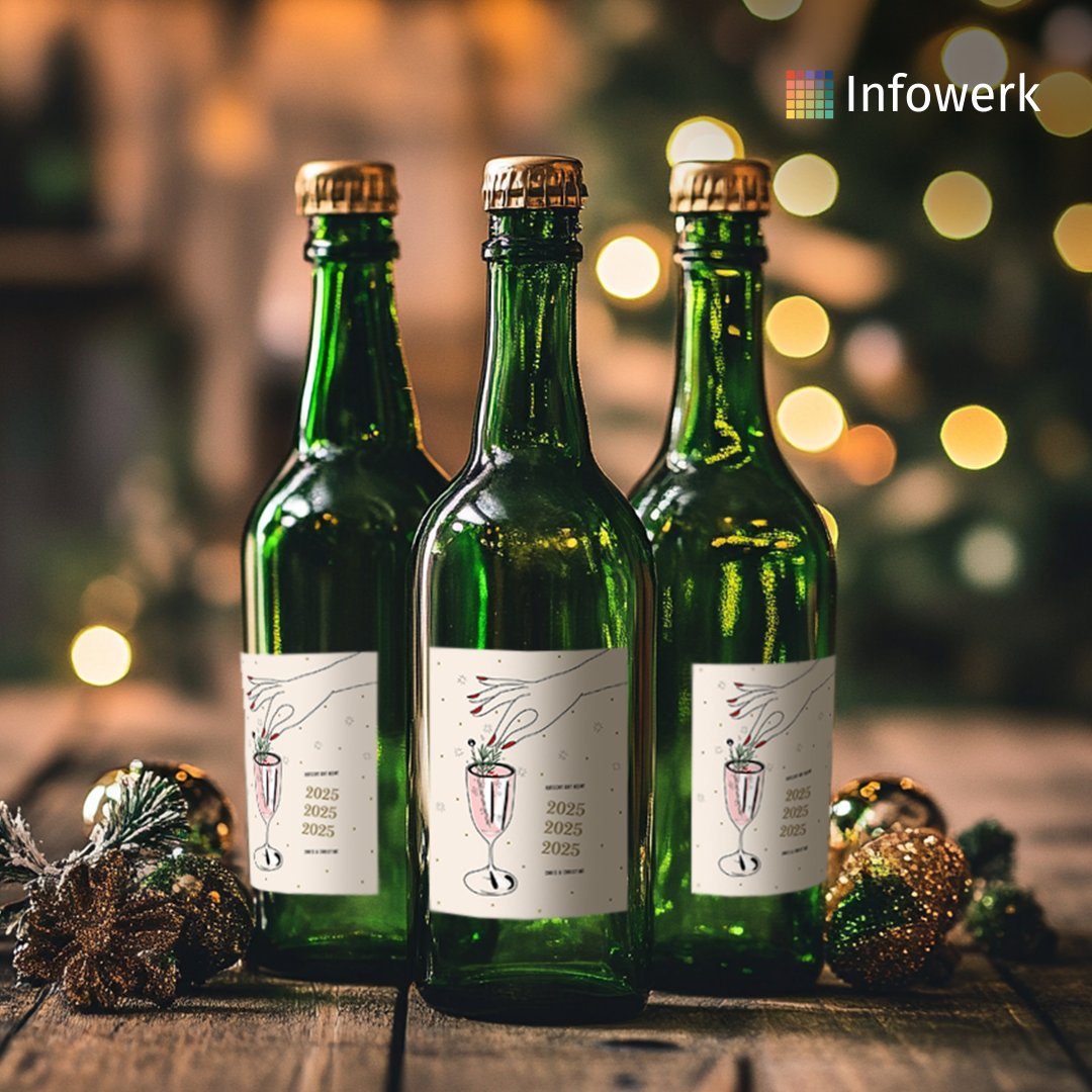 Infowerk_si's tweet photo. 🥂 Največja zabava v letu je skoraj tu! Ustvarite edinstveno namizno dekoracijo za novoletno praznovanje z namiznimi tekači, nalepkami za steklenice in bleščečimi skodelicami. 🍾✨ Raziščite predloge ali oblikujte: https://t.co/JlZD9E7LLw #novoleto2025 #infowerk #tisk https://t.co/pGIsipuT8H