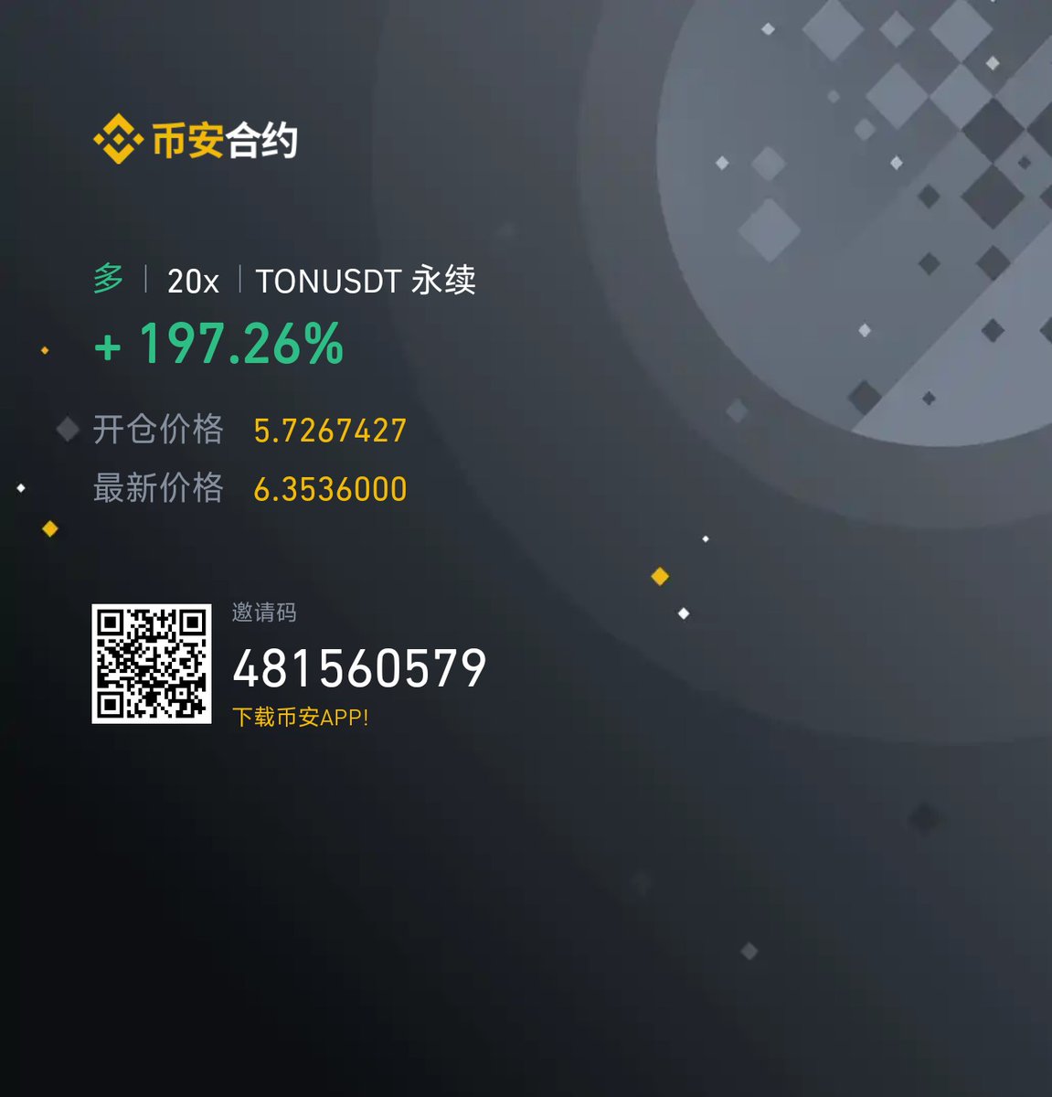 LIUXINXIN11's tweet photo. 震荡局，逢低做多，不贪婪11.5倍盈亏还可以。TON大概率会测试前高 https://t.co/aHk3DGZBz0