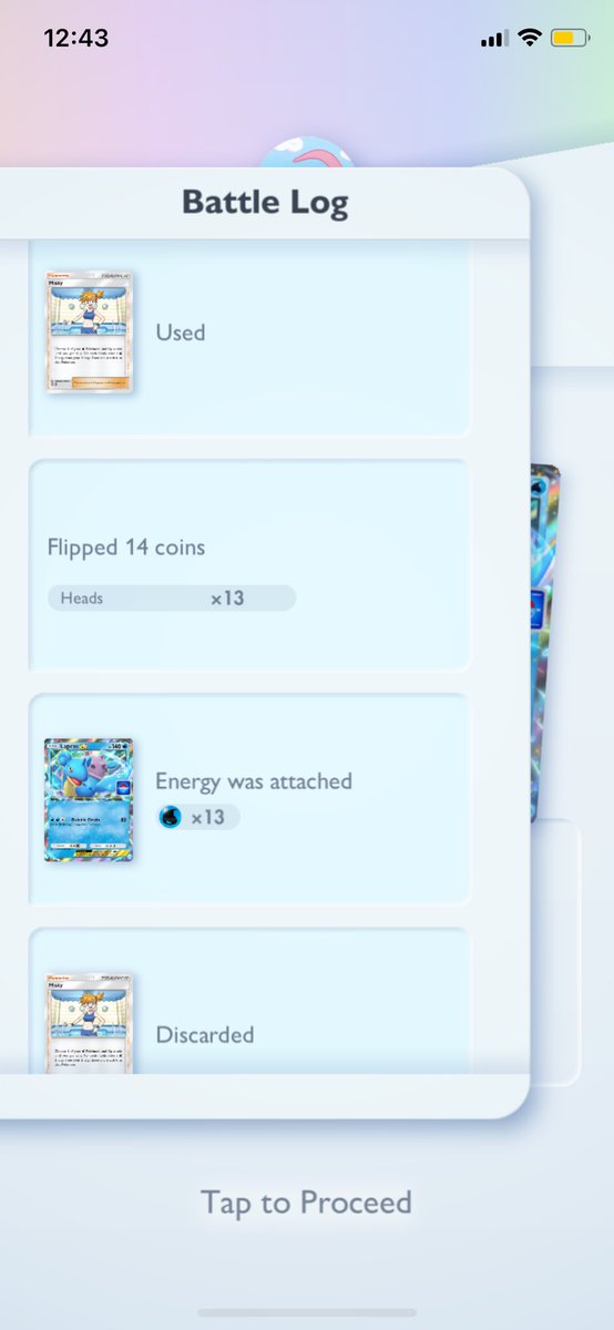 I’m curious. What’s the most heads record with the misty card? 

I’m usually happy with 3 in a row but 13?! That’s a bit overkill. 

#PokemonCardPocket #PokemonTCGPocket #PokemonTCG