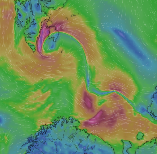riskiomap's tweet image. Polar Low Warning Issued for Metarea 19! Rapid changes in wind direction &amp;amp; force expected in southern Spitsbergen (A3, A4, A5, B4, B5, C5) on Nov 27, 2024. Stay safe and informed. #PolarLow #WeatherWarning #MaritimeSafety