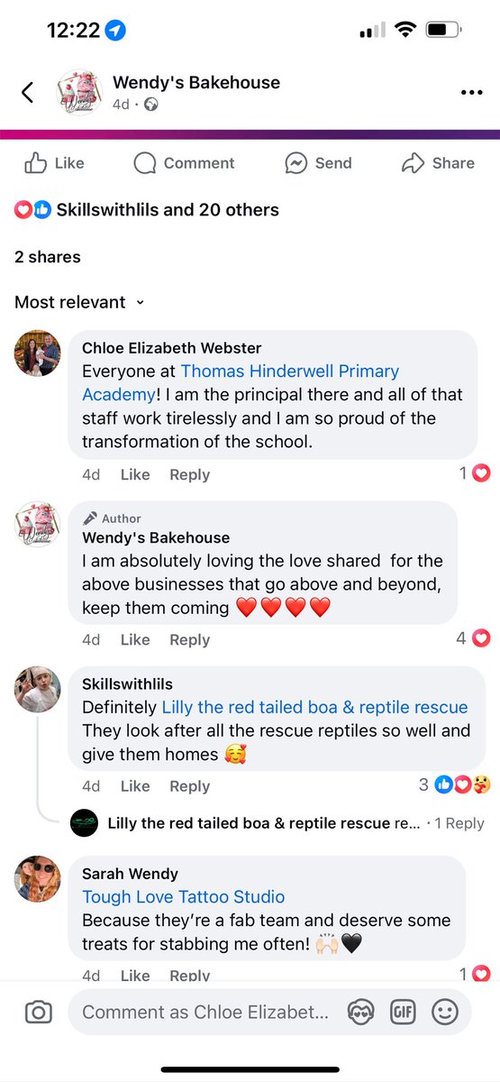 What a fantastic surprise this was to receive this cake! Nominated by parents, it means a lot!