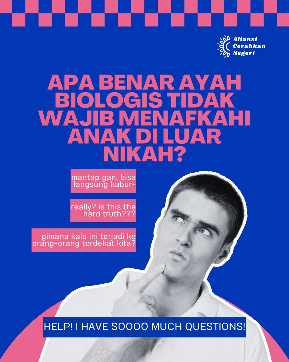 CerahkanNegeri's tweet photo. Beberapa hari yang lalu time line juga diributkan dengan siapa yang wajib menafkahi anak yang lahir di luar nikah?

Ternyata gak sedikit juga yang sepakat kalau laki-laki tidak wajib menafkahi sebagai efek jera dari perzinahan. https://t.co/ewmAMh5syk