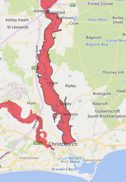 EnvAgencySW's tweet photo. Two new flood warnings are in force for the Lower Avon, at The Bridges and Stubbings Meadow in Ringwood and from Ringwood to Christchurch.

For full information, visit ➡️ https://t.co/5pzf457z31 https://t.co/tcw7EYB6di