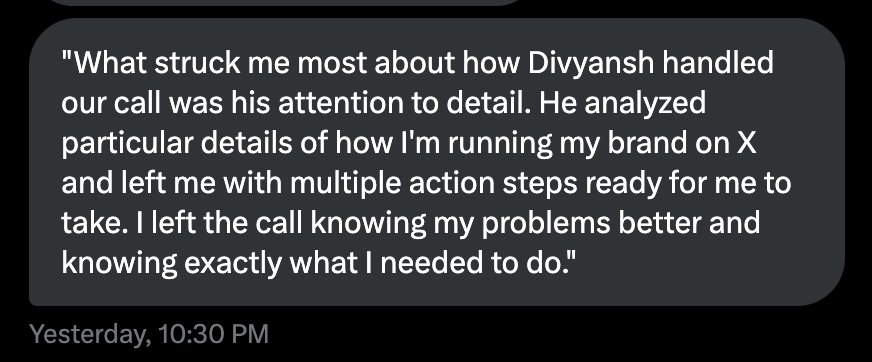 Another day of impact.

Hard to not love the X creator economy space