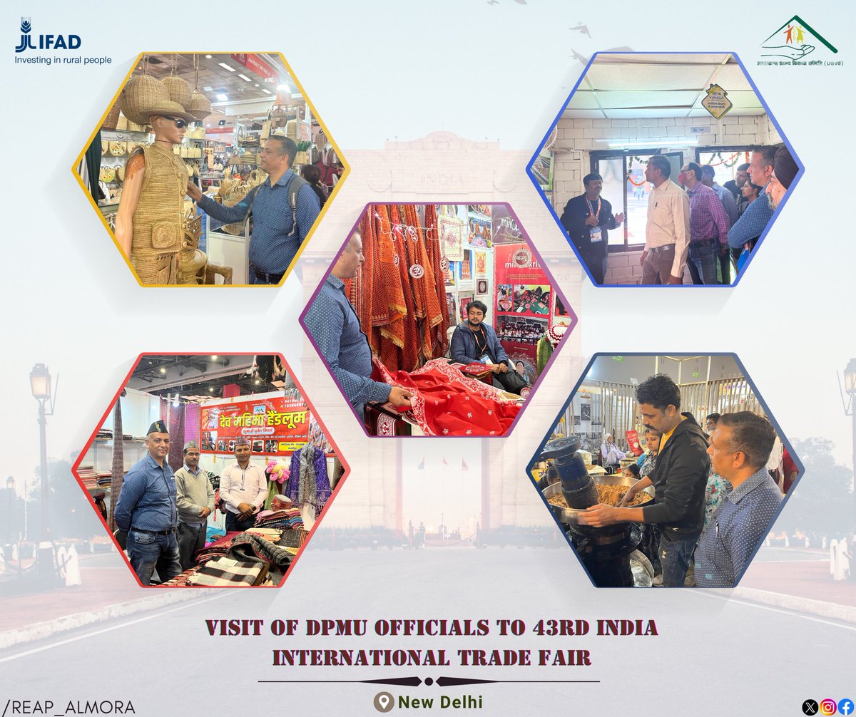 In an effort to enhance understanding of business strategies, product development, and market innovations, officials from the District Project Management Unit (DPMU) recently visited the prestigious India International Trade Fair.
<a href="/REAPUttarakhand/">REAP Uttarakhand</a>