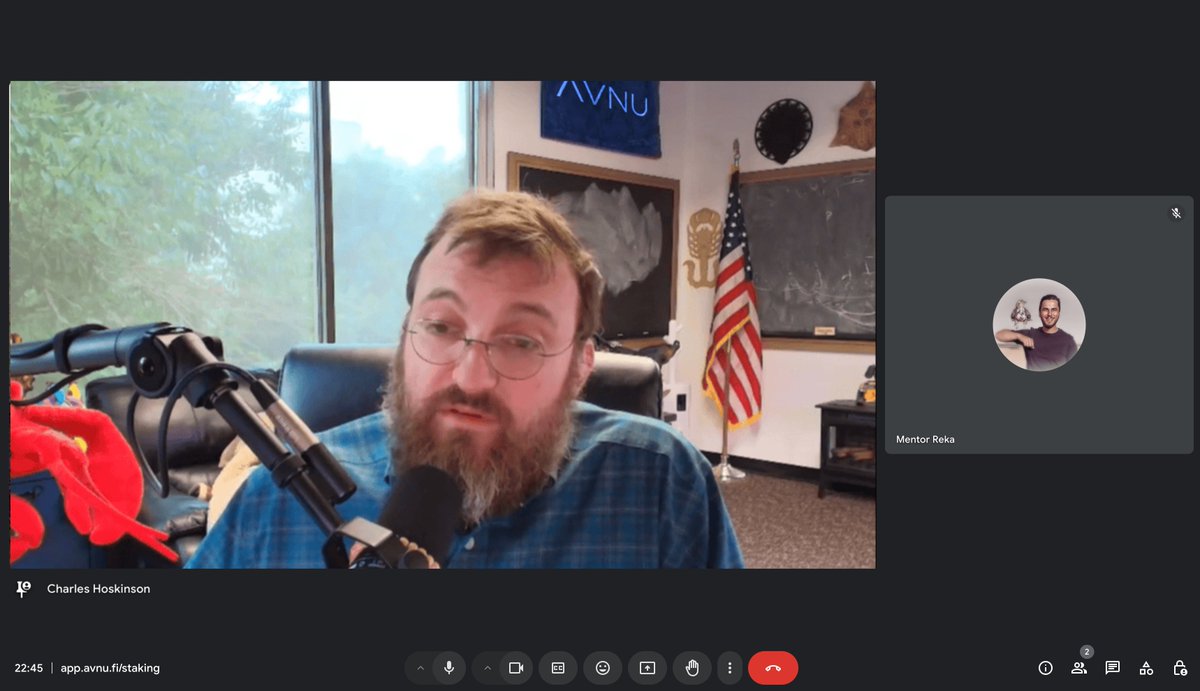 Big announcement time! 🥁

Just had a great talk with my brother Charles (<a href="/IOHK_Charles/">Charles Hoskinson</a>) 🤝

He offered us a massive deal to move AVNU to Cardano. Said their community would stake a TON of ADA with us:

"Mentor, this is gonna be huge. Believe me! The best decision you've ever