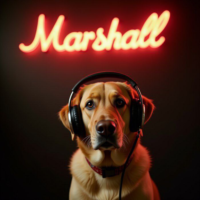 #MARSHALL 's in the studio, headphones on, getting ready to drop some serious beats. Ready for the next wave? The hype's real.