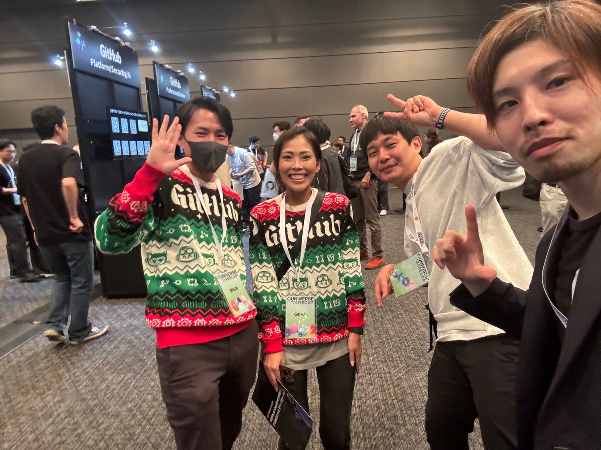 kawamoto_LINER's tweet image. #GitHubUniverseRecap に行ってきました❗️

今日はLINEヤフー DevRelで一緒に活動してる @kozzy0919 さんと✨
ZOZOさん x LINEヤフー な連携でも #GitHub の国内 盛り上げていきたいですね🔥

Microsoft辻本さん、AI MVPで昨日もイベントご一緒してた @BEACH_SIDE さんともパシャリ📸…