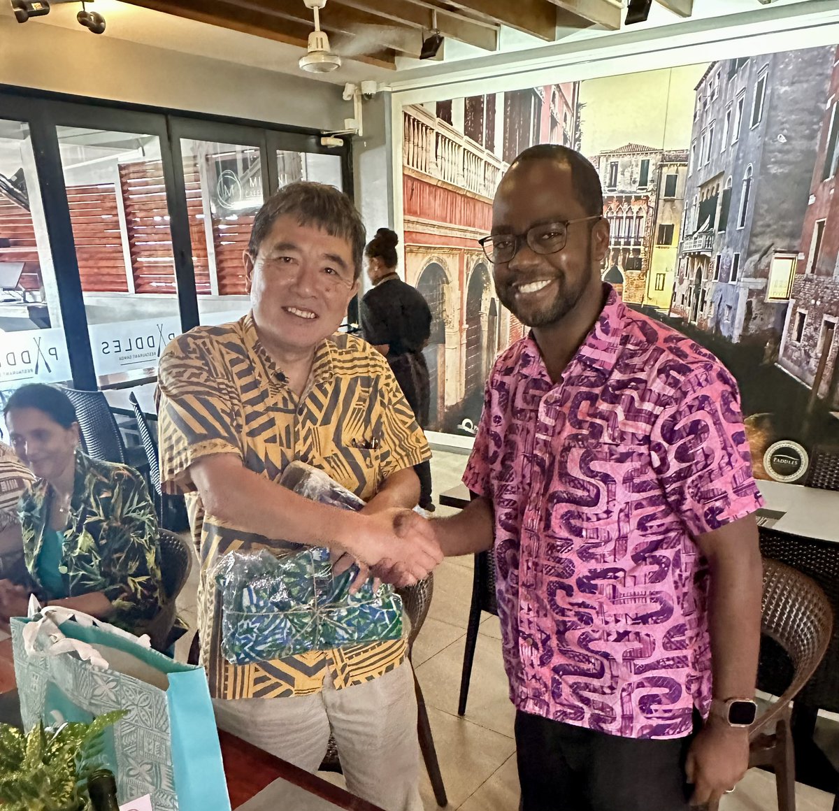 thembakalua's tweet image. I had the pleasure of hosting a diplomatic lunch in Samoa where we bid farewell to Ambassador Senta of Japan. I expressed heartfelt gratitude for his friendship and steadfast support for the UN in Samoa. Wishing him every success in his future endeavours