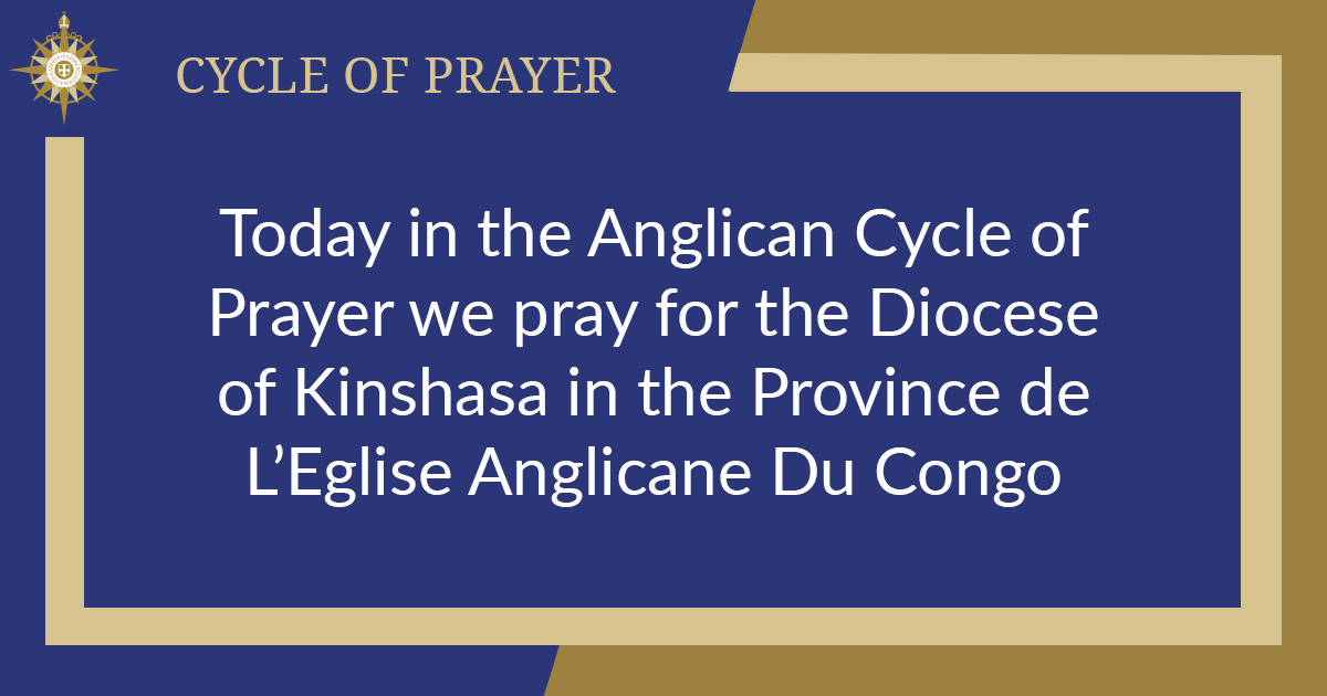 AnglicanWorld's tweet photo. Today in the Anglican Cycle of Prayer we pray for the Diocese of Kinshasa in the Province de L’Eglise Anglicane Du Congo https://t.co/R53tqyPGCh