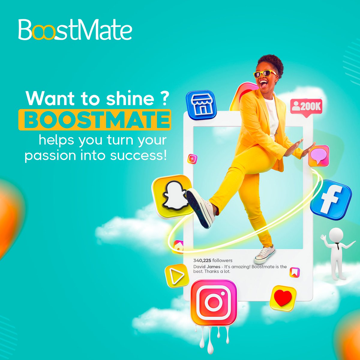 Become the superstar you have been dreaming of ! 🌟

Start with Boostmate today. Create your content and engage with the community, the brands are your ally to spark the fame you wanted.

Register Now !

#boostmate #influencemarketing #contentcreation #engagement #contentcreator