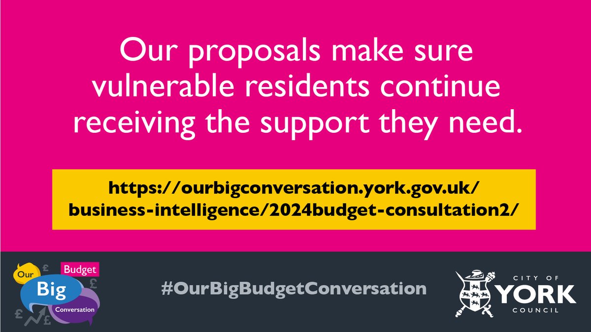 Social care matters to York’s well-being. Our plan ensures residents keep getting support.

Take part in #OurBigBudgetConversation 👇
ourbigconversation.york.gov.uk/business-intel…