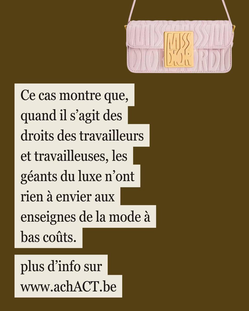 🔎En 2023, plus de 150 travailleuses de l'usine roumaine Selezione ont été licenciées sans indemnités après que le salaire minimum national a été augmenté. Elles produisaient des chaussures de luxe pour Gucci, Dior et Tod's.

Découvrez notre analyse : achact.be/content/upload…
