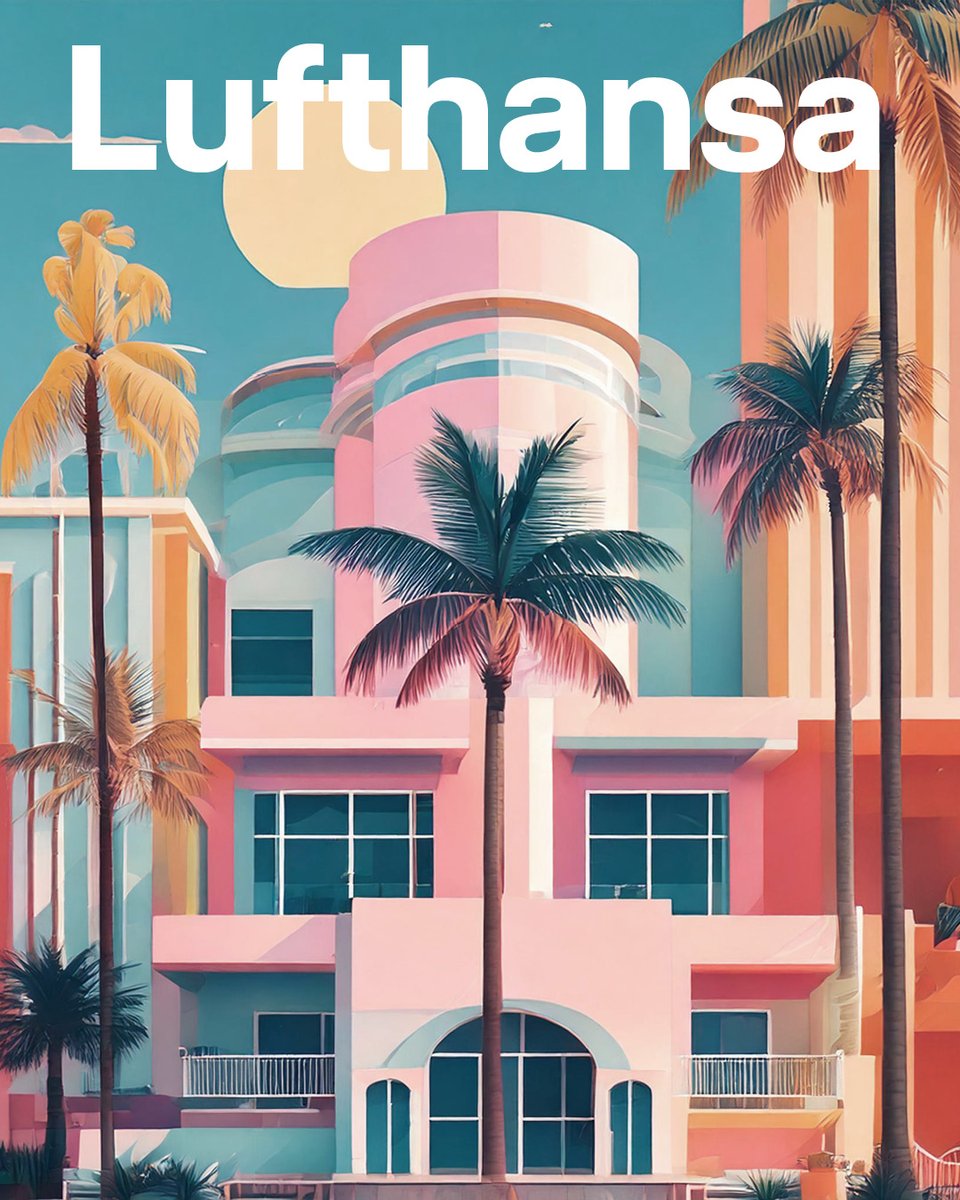 lufthansa's tweet photo. Captivating advertising is an art in itself – something we mastered for decades. Inspired by our legacy, we created these fictional ads for a destination. Can you guess where our journey will take us?

#Lufthansa #ArtofFlying #ArtofAdvertising https://t.co/5Lw3TOvvf2