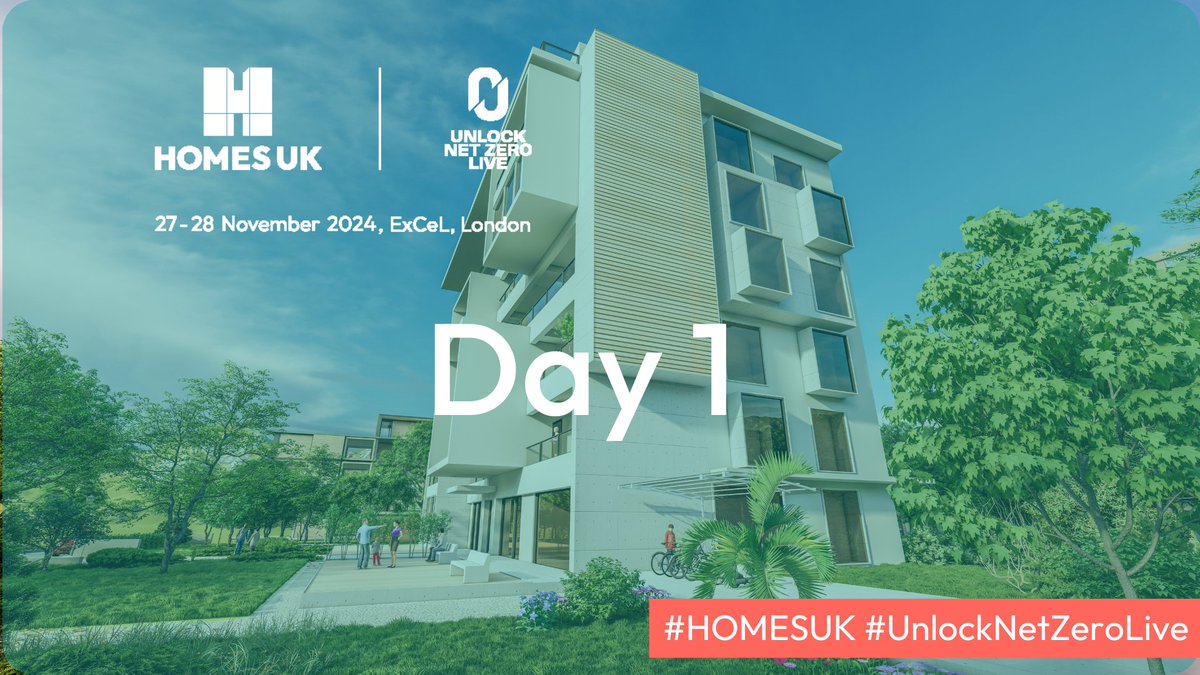 A very warm welcome to all attendees on day one! We are excited to welcome you back to @ExCeLLondon for #HOMESUK and #UnlockNetZeroLive 2024. The next 2 days will be full of insightful and engaging content. 🎉

👉 Make sure to tag us in your posts!