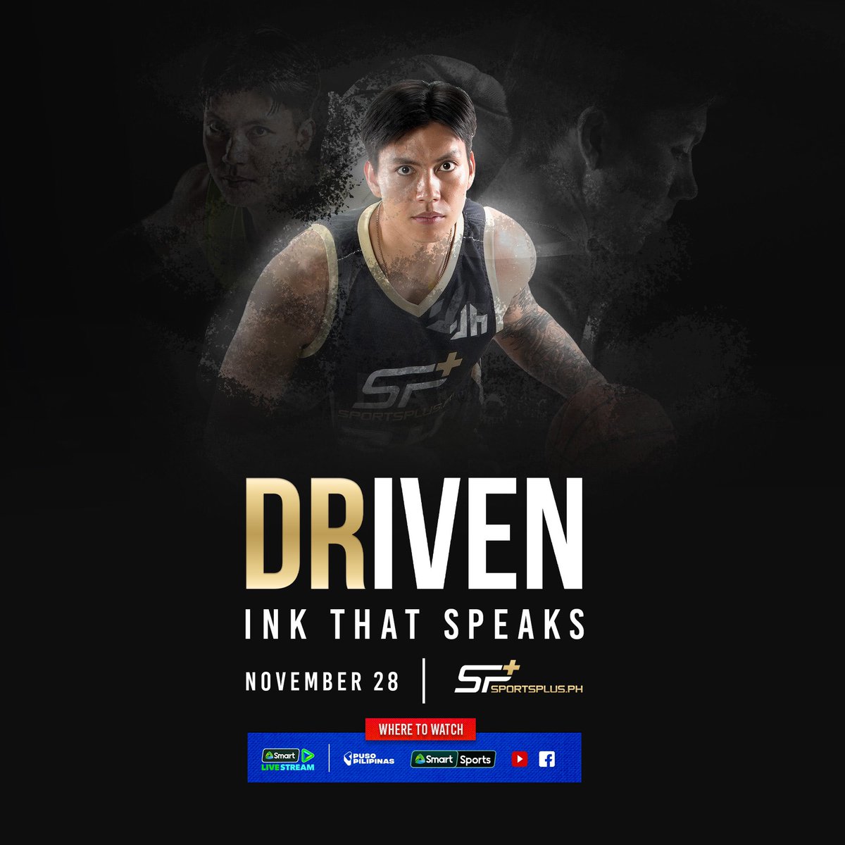 puso_pilipinas's tweet photo. Every tattoo comes with a story. 

Catch the next episode, Ink That Speaks, at 7:00 PM on SportsPlus PH’s official Facebook, Instagram, YouTube channel, and the Smart Livestream app!

#SportsPlusPH #DwightRamos #DRIVEN #documentary https://t.co/TzUy1JhO5q