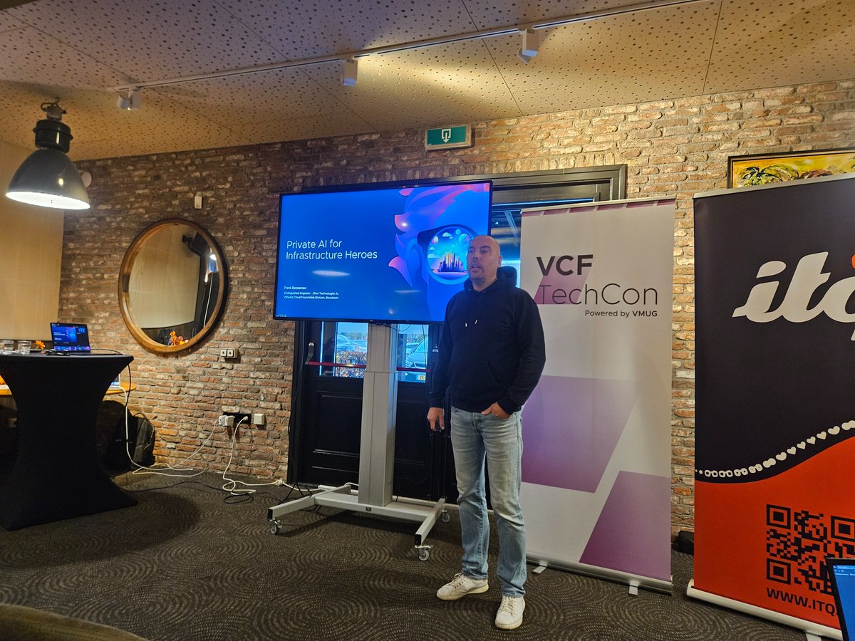 vmatechcon (@vmatechcon) on Twitter photo Keynote door <a href="/FrankDenneman/">Frank Denneman</a> over AI workload op #VMware Cloudfoundation! #vMATechcon #vNSTechcon Keynote door <a href="/FrankDenneman/">Frank Denneman</a> over AI workload op #VMware Cloudfoundation! #vMATechcon #vNSTechcon