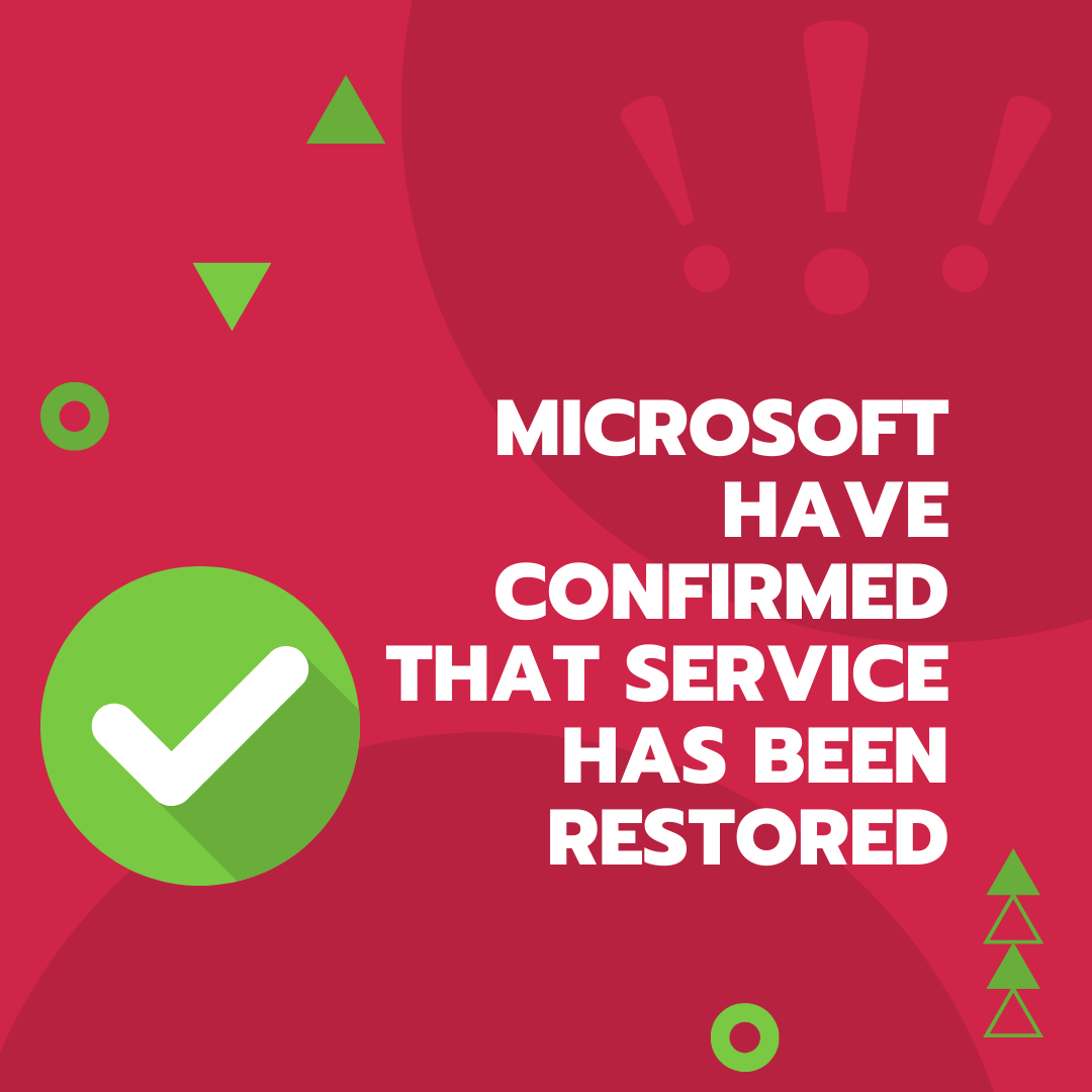 MU IT Services (@mu_itservices) on Twitter photo Microsoft have confirmed that the disruption to Outlook and Teams has been resolved and service is now restored. If you continue to experience an issue with these services, please report via the MU Support Portal (mu.ie/supportportal). <a href="/maynoothsu/">Maynooth Students' Union (MSU)</a> <a href="/MaynoothUni/">Maynooth University</a> <a href="/library_MU/">Maynooth University Library</a> Microsoft have confirmed that the disruption to Outlook and Teams has been resolved and service is now restored. If you continue to experience an issue with these services, please report via the MU Support Portal (mu.ie/supportportal). <a href="/maynoothsu/">Maynooth Students' Union (MSU)</a> <a href="/MaynoothUni/">Maynooth University</a> <a href="/library_MU/">Maynooth University Library</a>
