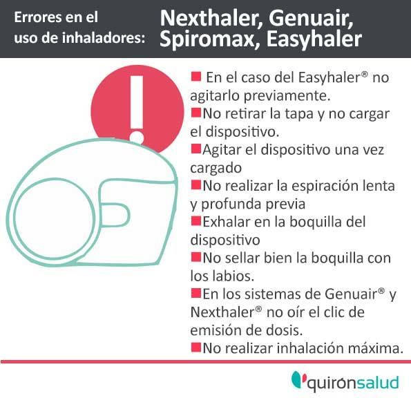 Respira_sano's tweet photo. Una mala técnica de inhalación afecta a la efectividad del tratamiento con inhaladores. ¿Conoces los errores más frecuentes en su uso? En la #EscuelaInhaladores de @QS_Madrid te detallamos los más comunes https://t.co/3z01LWhxm2 https://t.co/ysgWkinMeK