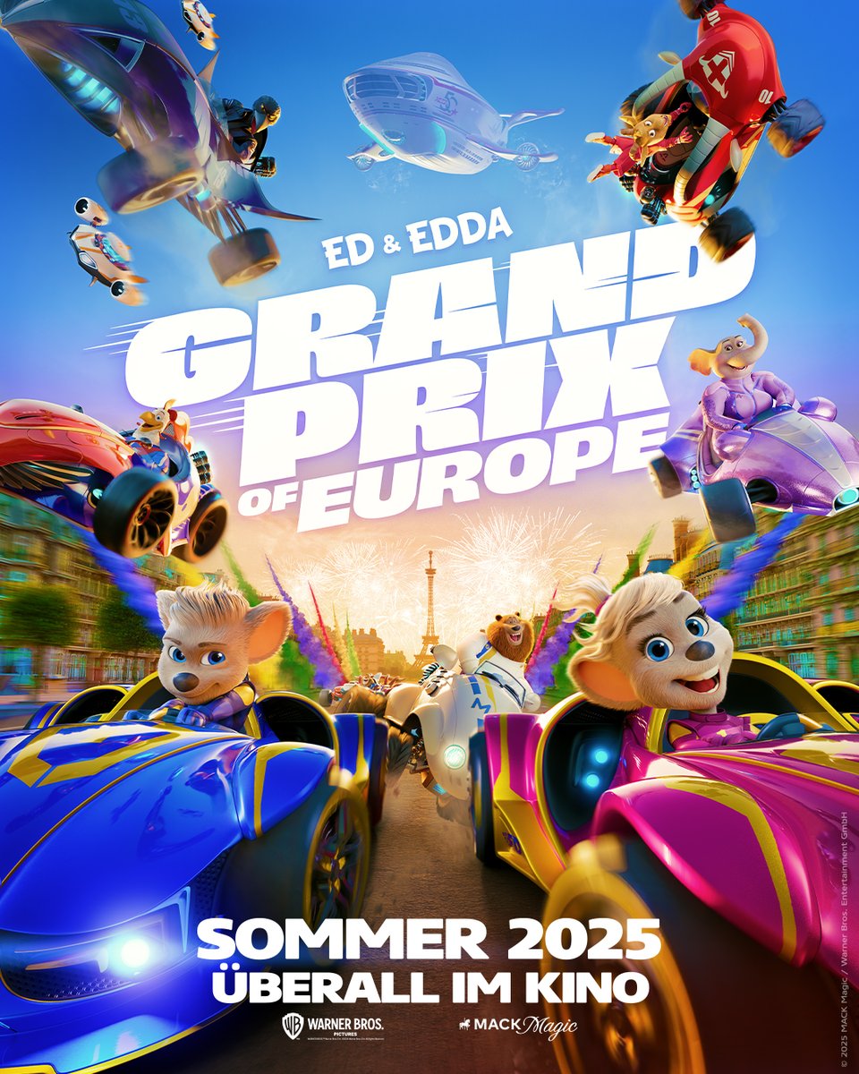 For Europa-Park's 50th anniversary, I reflect on many incredible projects. In 2025, we’ll hit another milestone with our first feature film, GRAND PRIX OF EUROPE, a co-production of #MACKMagic and Warner Bros. Film Productions Germany. Excited to share the new teaser poster!