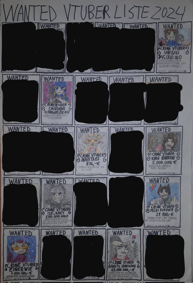 HerrVeliev's tweet photo. WANTED!
Crime VTuber
B für @BastoShinigami

Verbrechen: Hat den Noblen / Reichen Blut ausgesaugt dadurch brisante Insider Wissen zu nehmen
Belohnung: 69.000.000 Euro

#WantedVtuber https://t.co/2THzPIs1s2