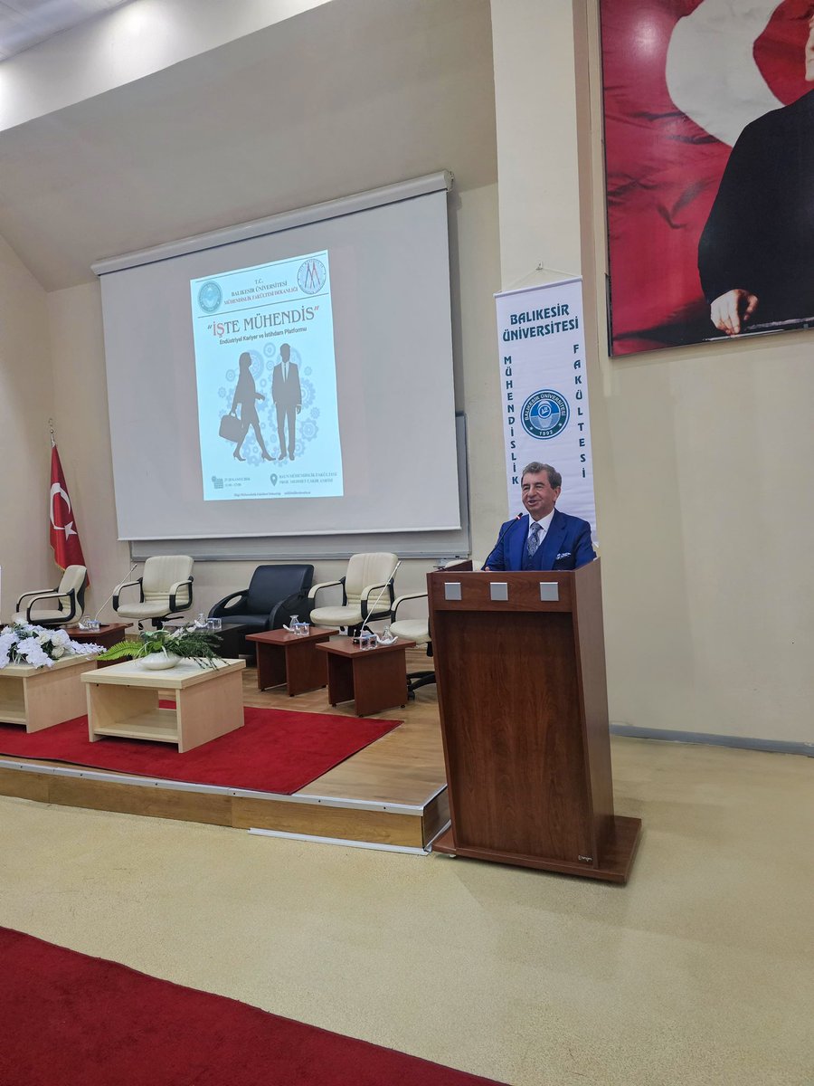 Yönetim Kurulu Başkanımız Sn.Davut Doğan, Balıkesir Üniversitesi Mühendislik Fakültesi Dekanlığı tarafından düzenlenen "İşte Mühendis" isimli etkinlikte bir konuşma gerçekleştirdi. 🙏 <a href="/davutdogan/">Davut Doğan</a>