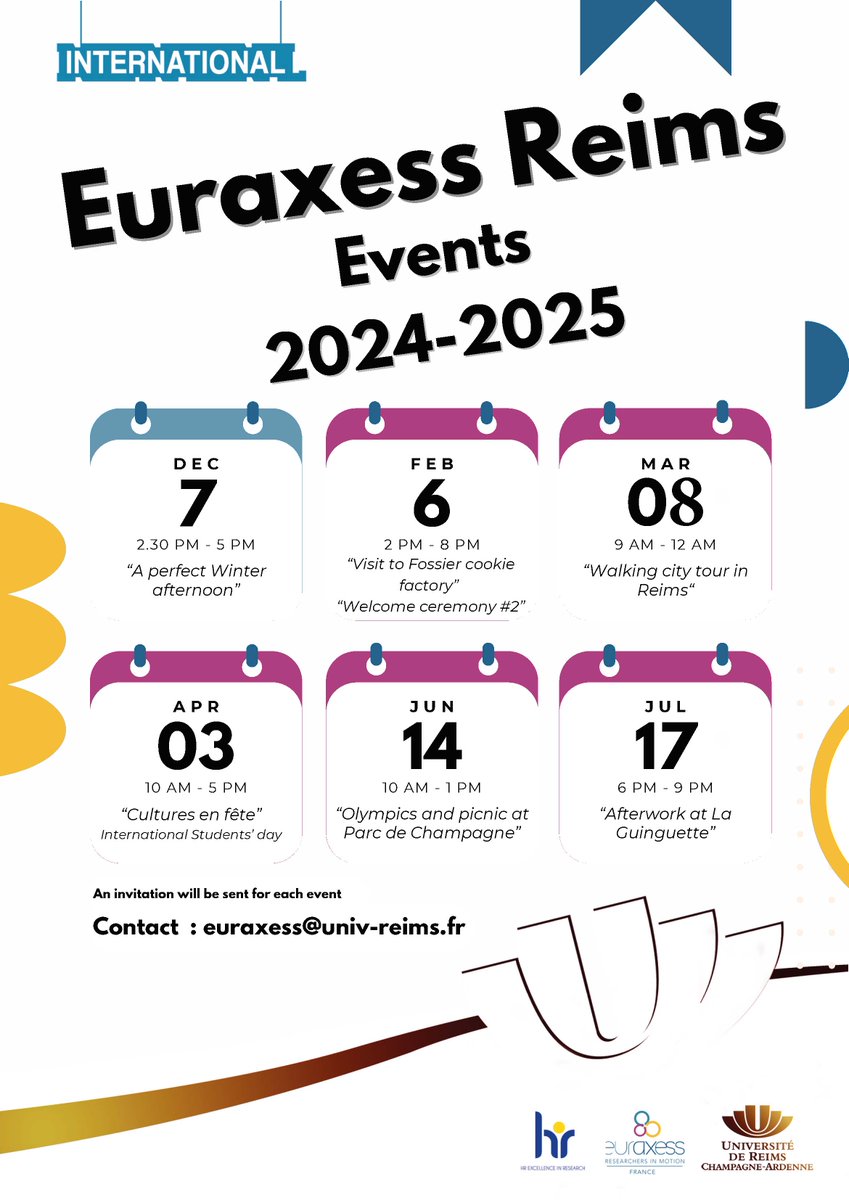 Le centre [<a href="/EURAXESS/">EURAXESS</a>] Reims a organisé son 1er {Welcome Event} pour les nouveaux scientifiques internationaux de l’<a href="/universitereims/">Université de Reims Champagne-Ardenne</a>
👉Icebreakers &amp; présentation des services de l’#URCA 
⏰En 24/25, une activité mensuelle pour faciliter l’intégration des publics internationaux !