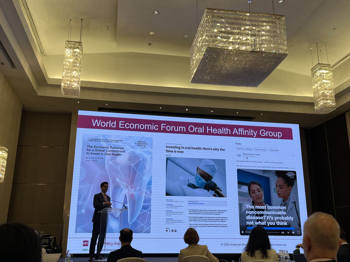 💡 "Investing More, Investing Better: Using Economics to Shape Oral Health Policy" 🇹🇭 moderated by none other than our Chair Dr Dympna Kavanagh! 
 
 🇹🇭 This was the first side event we attended at World Health Organization Global #OralHealth meeting in Bangkok... And it started