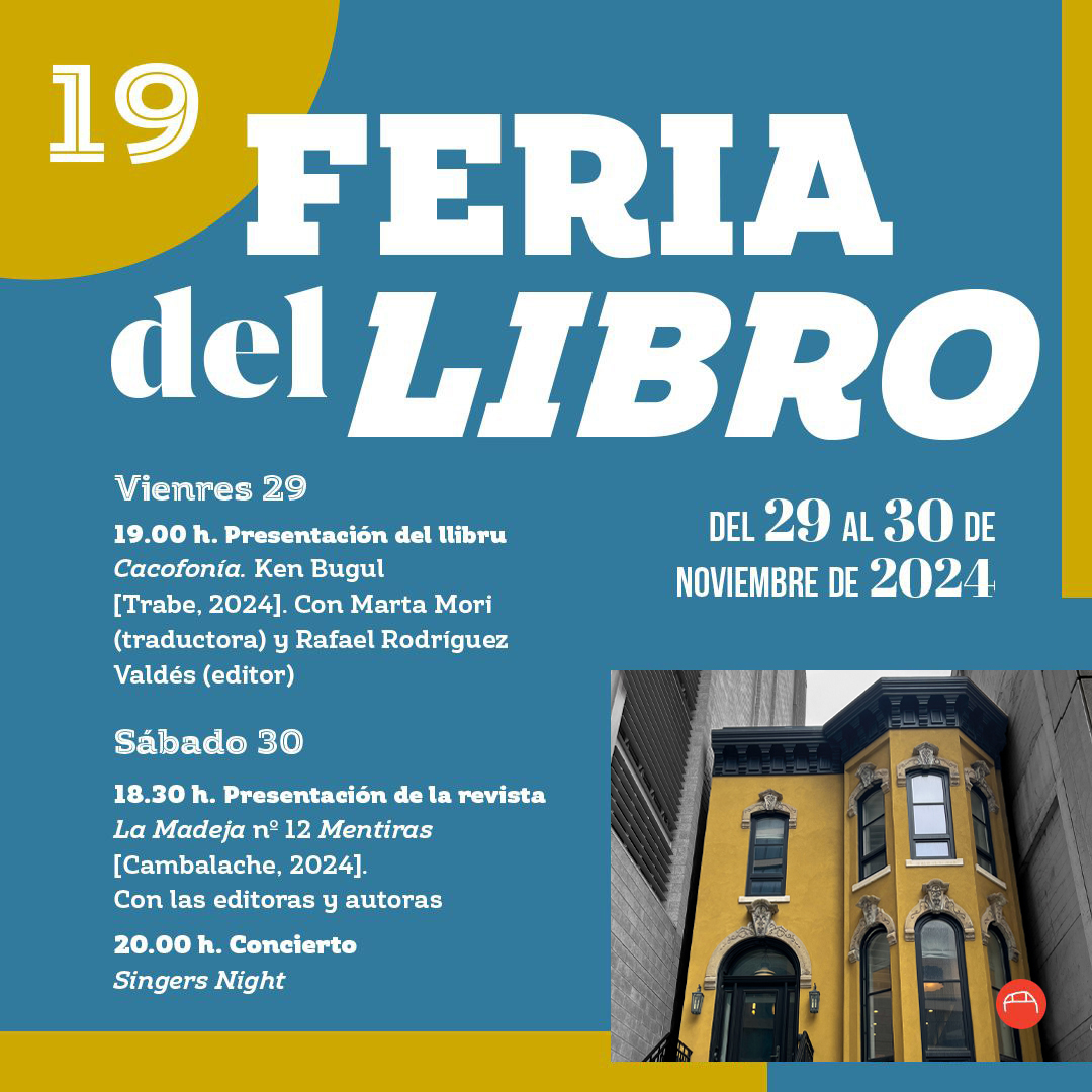 Rafa Valdés (@rafarvaldes) on Twitter photo PRESENTACIÓN DE 'CACOFONÍA' N'UVIÉU
Esti vienres 29 a les 19 hores va presentase la novela 'Cacofonía' de la escritora senegalesa Ken Bugul na 19 Feria del Llibru de Cambalache n'Uviéu. Voi compartir mesa cola traductora del llibru, <a href="/MartaMoriArriba/">Marta Mori</a>
Esperámosvos n'Uviéu. PRESENTACIÓN DE 'CACOFONÍA' N'UVIÉU
Esti vienres 29 a les 19 hores va presentase la novela 'Cacofonía' de la escritora senegalesa Ken Bugul na 19 Feria del Llibru de Cambalache n'Uviéu. Voi compartir mesa cola traductora del llibru, <a href="/MartaMoriArriba/">Marta Mori</a>
Esperámosvos n'Uviéu.