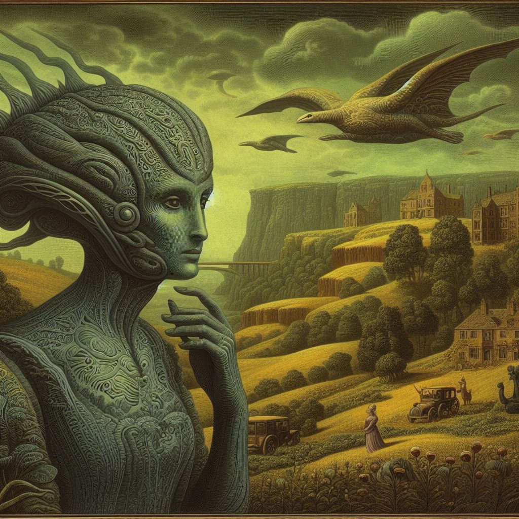 AsgardhNFT's tweet photo. THE UNKNOWN ALIENS OF THE ENGLISH 19TH CENTURY - While I was planning the album of an alien on holiday in England I had the opportunity to create less romantic and more metaphysical figures. https://t.co/vKQ6wYKNpZ #VincenzoSguera #NFT #ArtNFT #Openseanft #asgardh https://t.co/RlpVdxVqll