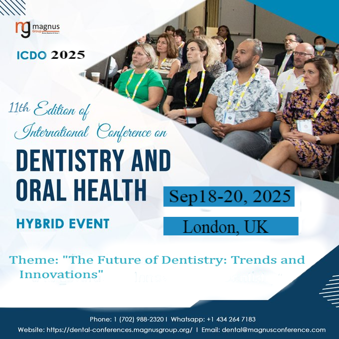 ICDOConference's tweet photo. 🎉 Big #Announcement ! The @ICDOConference
, hosted by @magnus_group , is heading to #London !
📅 September 18-20, 2025
📍 London, UK
For more details, visit: https://t.co/yYHhHKWdq6
Contact us:
Whatsapp: +1 434 264 7183
Email: dental@magnusconference.com
#Dentistry #ICDO https://t.co/AO882OpiHB
