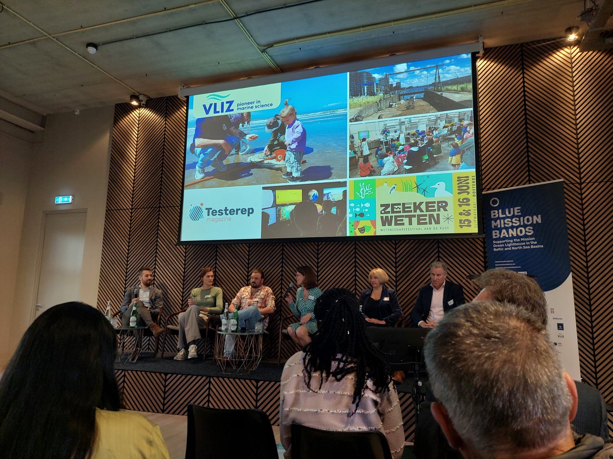 Today, the third Mission Arena of the Blue Mission Banos Project takes place in Amsterdam ✨ 🌊
 
More than 200 participants will explore various challenges within the #bluecirculareconomy in the North Sea region. As co-organizer, VLIZ is proud to contribute to this lively event