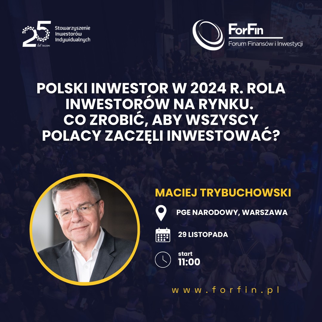 KDPW_'s tweet photo. Największe w Polsce wydarzenie dotyczące finansów osobistych i inwestowania – #ForFin 2024 - odbędzie się w Warszawie w dniach 29 - 30 listopada 2024 r. na stadionie @PGENarodowy. Wydarzenie organizowane jest przez @inwestorzy, a @KDPW_ został Parterem konferencji.

Prezes #KDPW - Maciej #Trybuchowski - weźmie udział w panelu „Polski inwestor w 2024 r. Rola inwestorów na rynku. Co zrobić, aby WSZYSCY Polacy zaczęli inwestować?”, który odbędzie się pierwszego dnia konferencji o godz. 11.00. 

Więcej informacji na stronie https://t.co/RNFeabKehI
