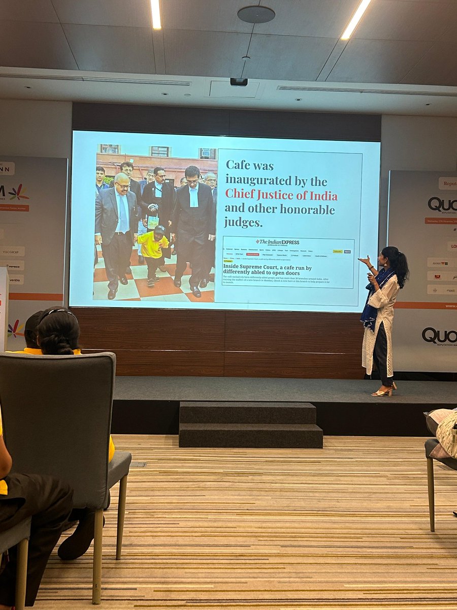 RepTodayMag's tweet photo. From humble beginnings to a thriving café, Alina Alam showcasing Mitti Café's success contributed by hope, affection and inclusion✨️ #RTQUORUM @AMitticafe https://t.co/7OfC9eFuD4