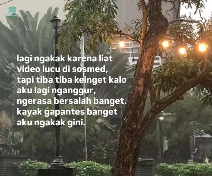 cw // nganggur 
work! iya banget huhu:( ngerasa ga enak mau ketawa ketawa atau mau nyantai sebentar, karena masih gini gini aja 😔