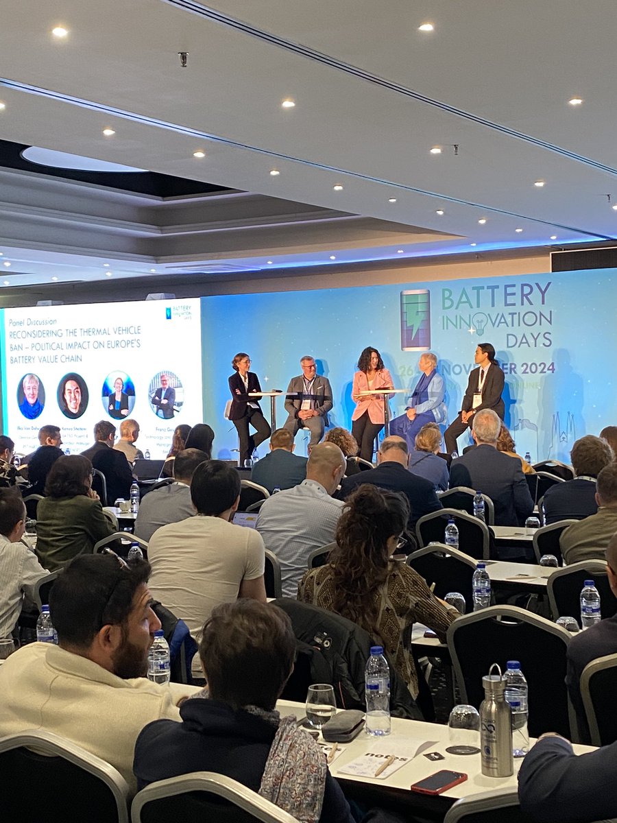 BATTERY 2030 + (@2030battery) on Twitter photo <a href="/BID_event/">Battery Innovation Days 2025</a> day 2!
Panel discussion- Reconsidering the Thermal Vehicle Ban- Political Impact on Europe’s Battery Value Chain
🚙🏭📈🔋🇪🇺 <a href="/BID_event/">Battery Innovation Days 2025</a> day 2!
Panel discussion- Reconsidering the Thermal Vehicle Ban- Political Impact on Europe’s Battery Value Chain
🚙🏭📈🔋🇪🇺
