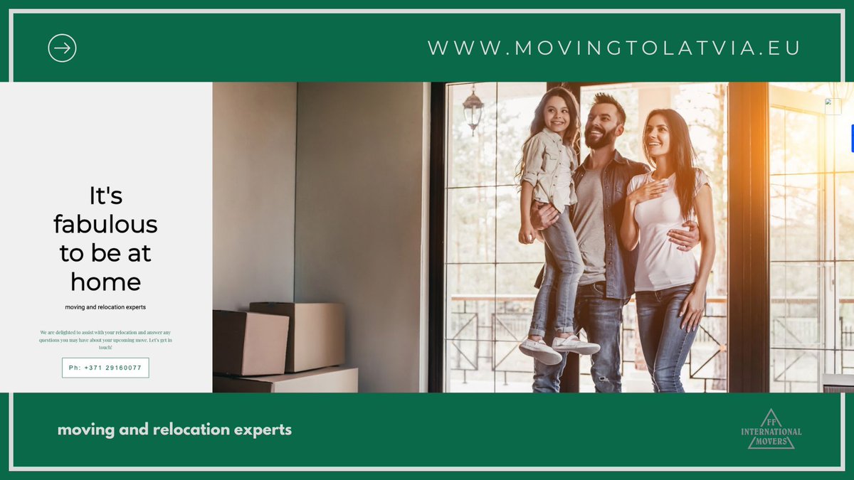 FFIntMOVERS's tweet image. 🌟 Moving to Latvia? 🇱🇻🇪🇺 Choose FF International Movers for a smooth relocation! Visit our landing page for non-Latvian speakers to see how we care for your move. Learn more: buff.ly/3Zb3cwx 🚚 #SeamlessRelocation #MovingToLatvia