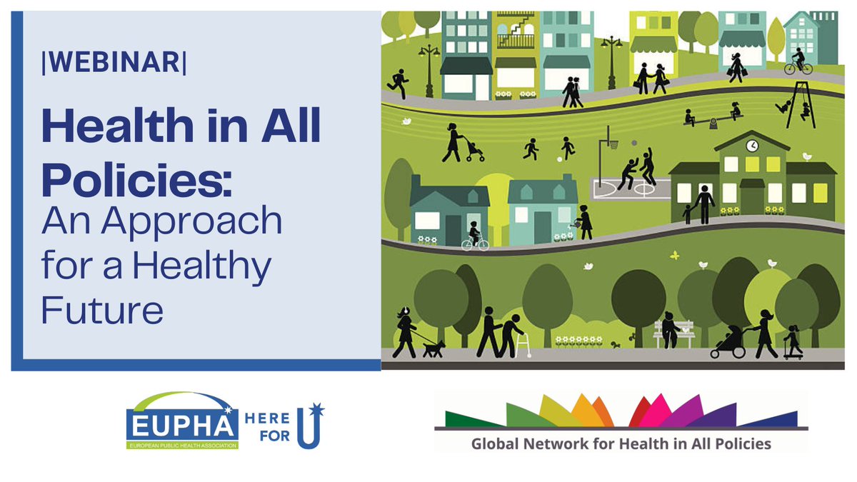 🗓️ Join us on Nov 29 for a webinar on #HealthInAllPolicies!   Explore how #HiAP promotes health &amp; equity across sectors with real examples &amp; strategic insights. Organized by <a href="/EUPHActs/">EUPHA</a> and #GNHiAP
📷 Register here: ow.ly/fofs50U7eiP